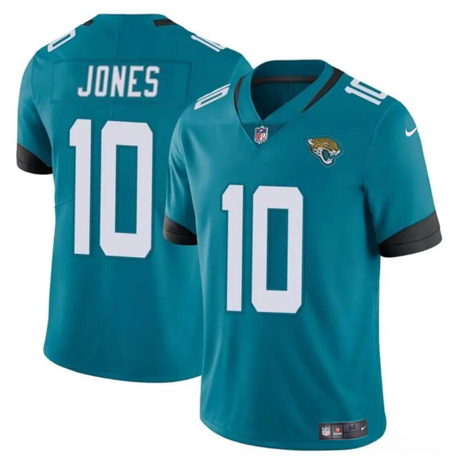 Youth Jacksonville Jaguars #10 Mac Jones Teal Vapor Untouchable Limited Stitched Jersey